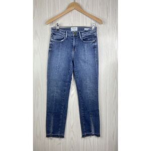 Frame Le Nouveau Women’s Straight Cropped Jean Split Hem Size 26